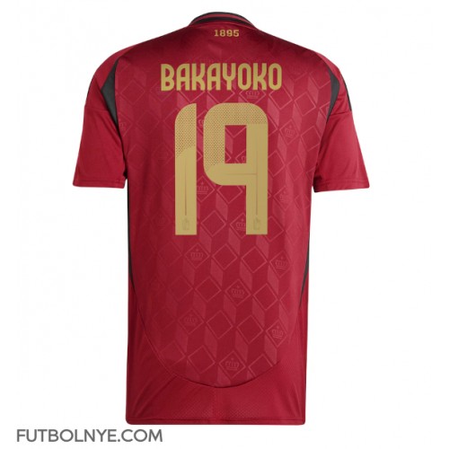 Camiseta Bélgica Johan Bakayoko #19 Primera Equipación Eurocopa 2024 manga corta